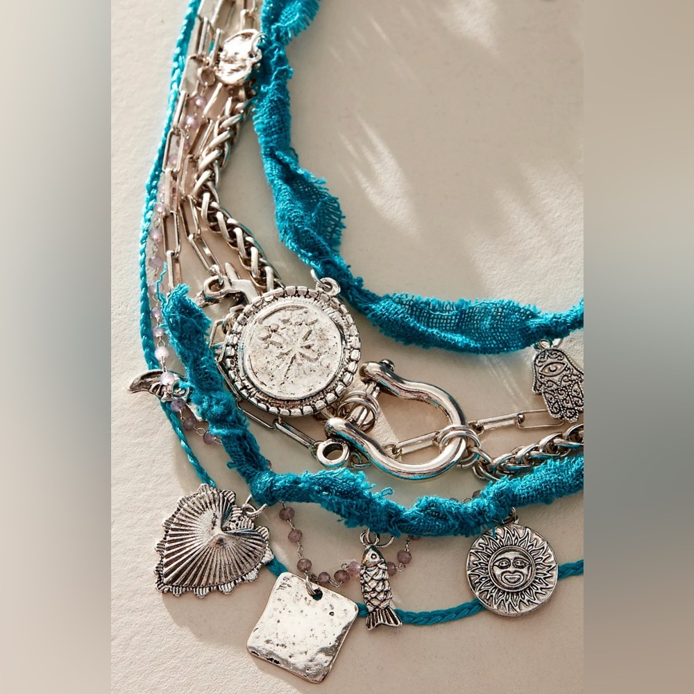 Free People Maggie May Layer Necklace, NWT - Picture 2 of 5